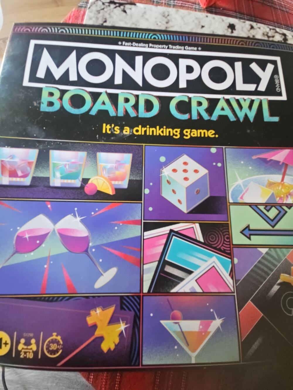 Monopoly Board Crawl Party Game, Official Monopoly Drinking Game for Adults